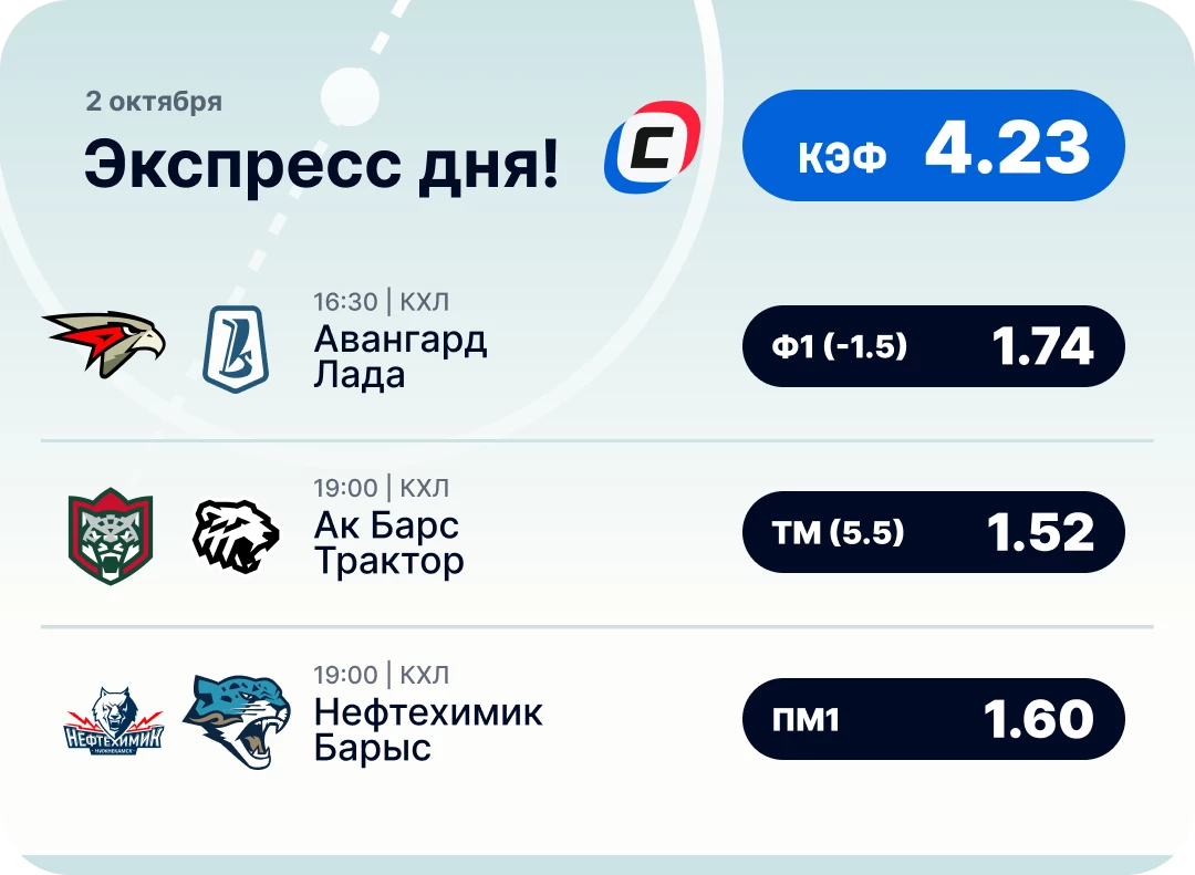 Хоккейный экспресс дня на 2 октября