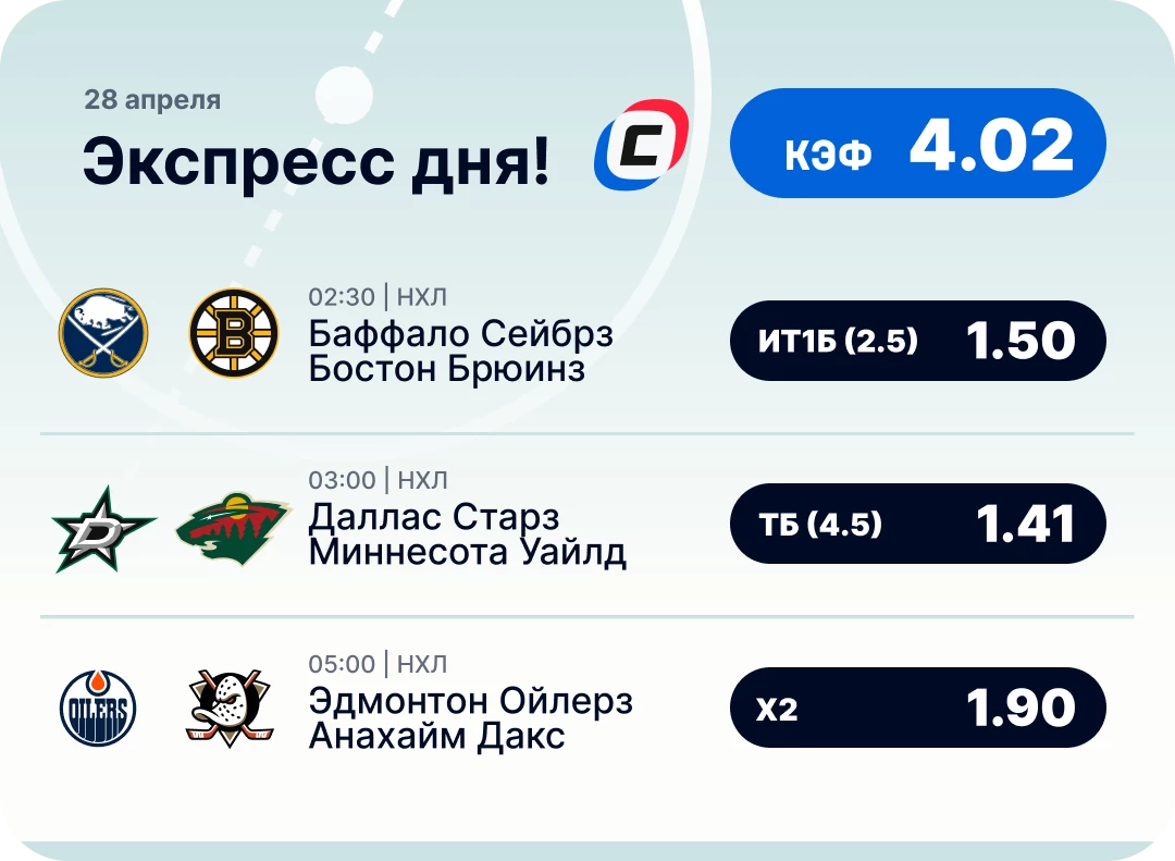 Хоккейный экспресс дня на 28 апреля