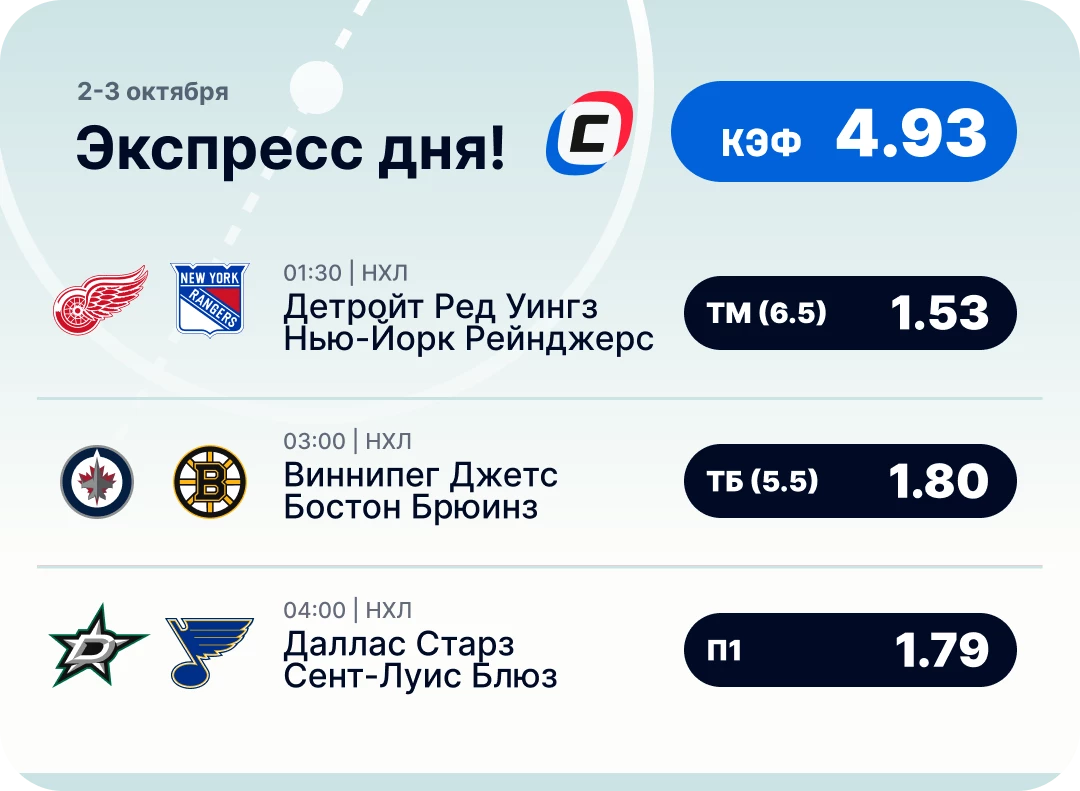 Хоккейный экспресс дня на 2 октября №2