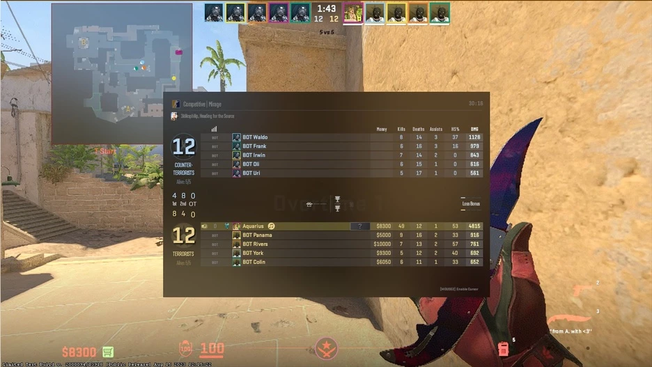 Сколько раундов играют в CS2