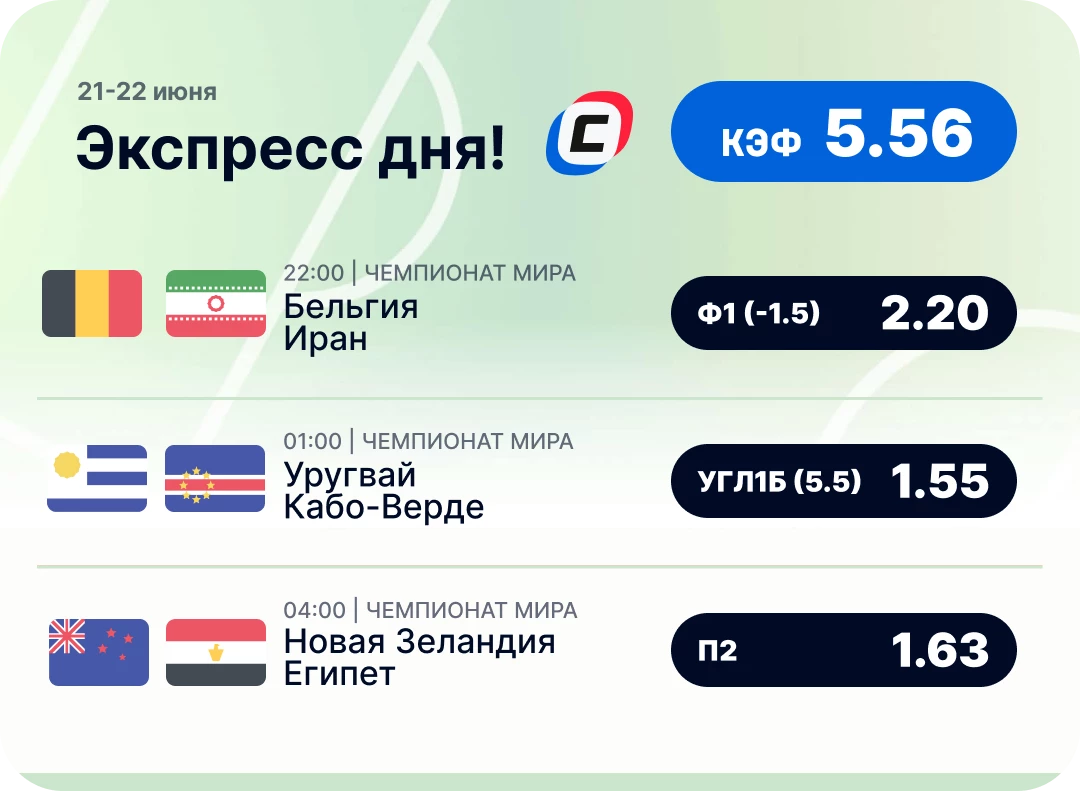 Экспресс на ЧМ на сегодня Пресс дня 21 июня на чемпионат мира