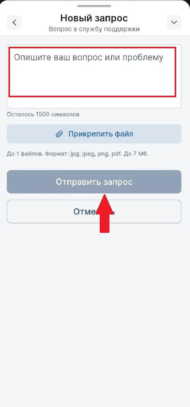 Форма обращения в поддержку БК 24Бет