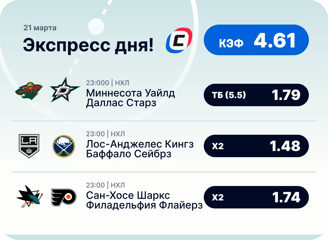 Хоккейный экспресс дня на 21 марта