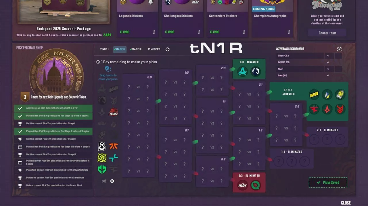Прогнозы на 2 этап StarLadder Budapest Major 2025