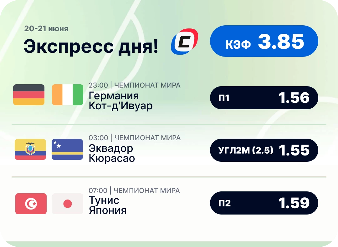 Экспресс на чемпионат мира на сегодня Пресс дня 20 июня на чемпионат мира