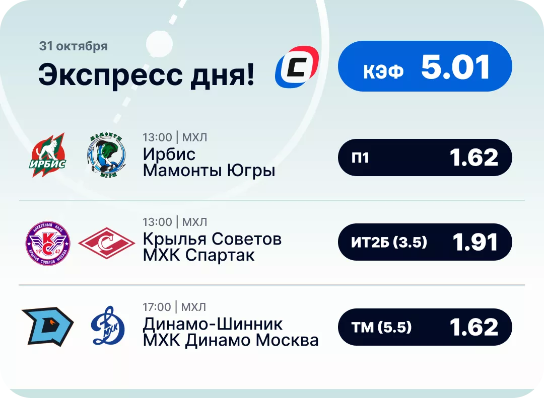 Хоккейный экспресс дня на 31 октября №2