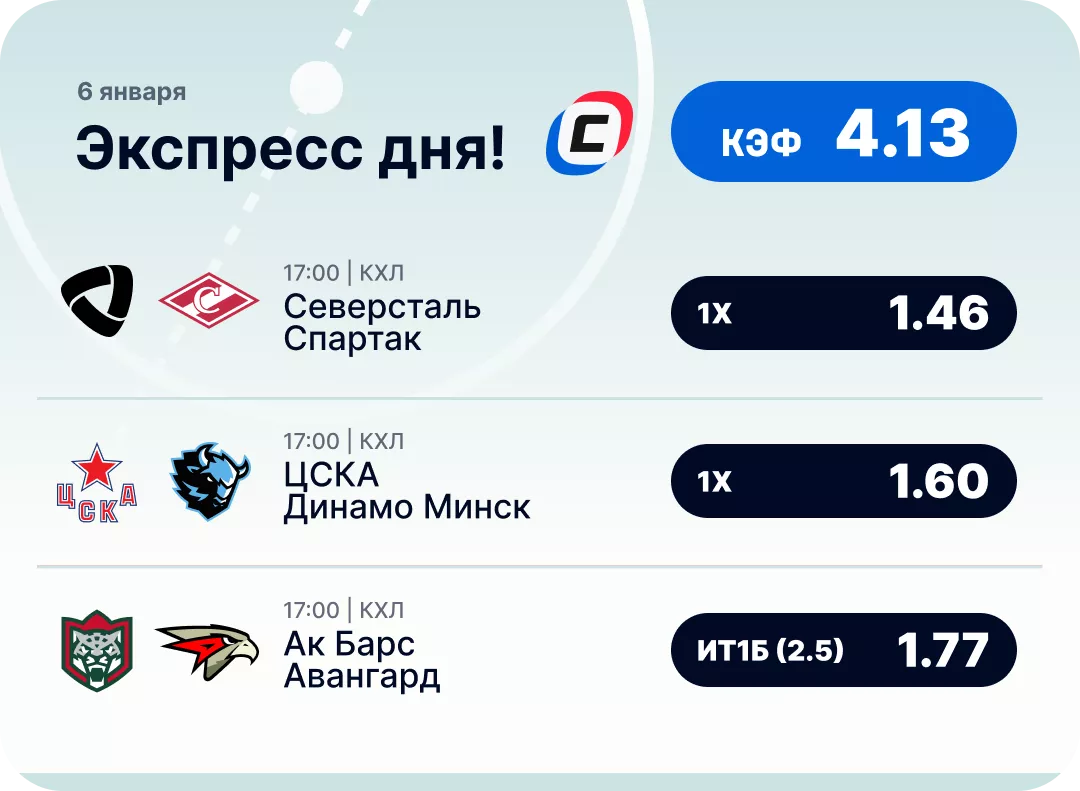 Хоккейный экспресс дня на 6 января