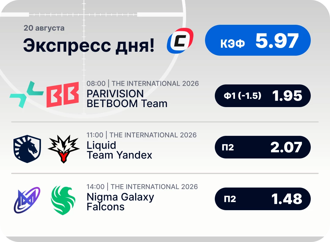 Киберспортивный экспресс дня на 20 августа