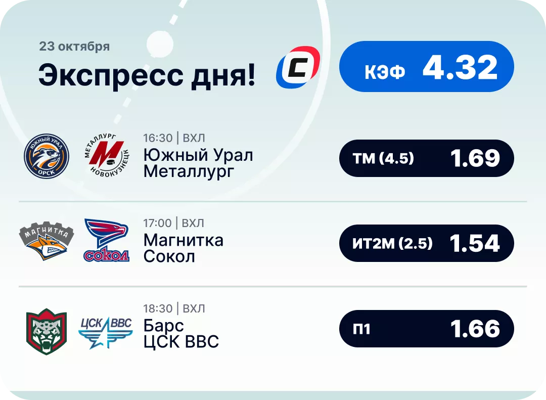 Хоккейный экспресс дня на 23 октября №3