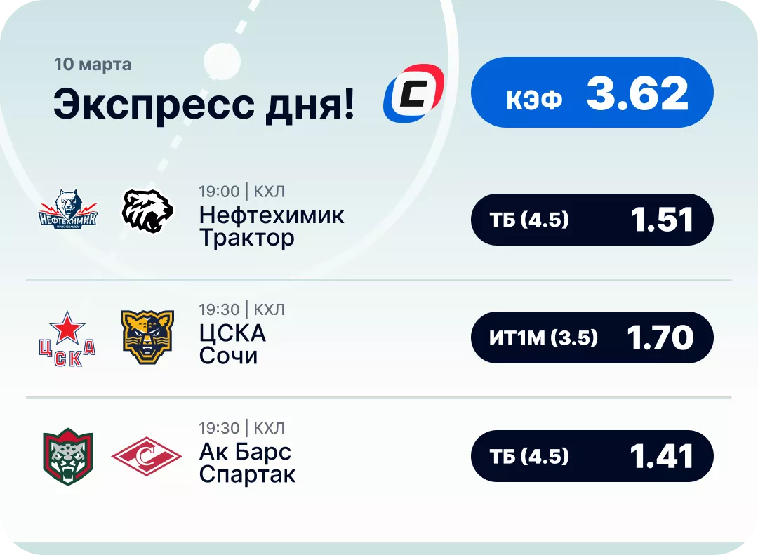 Хоккейный экспресс дня на 10 марта