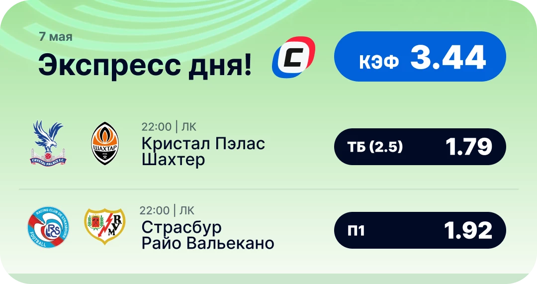 Экспресс дня на Лигу конференций на 7 мая