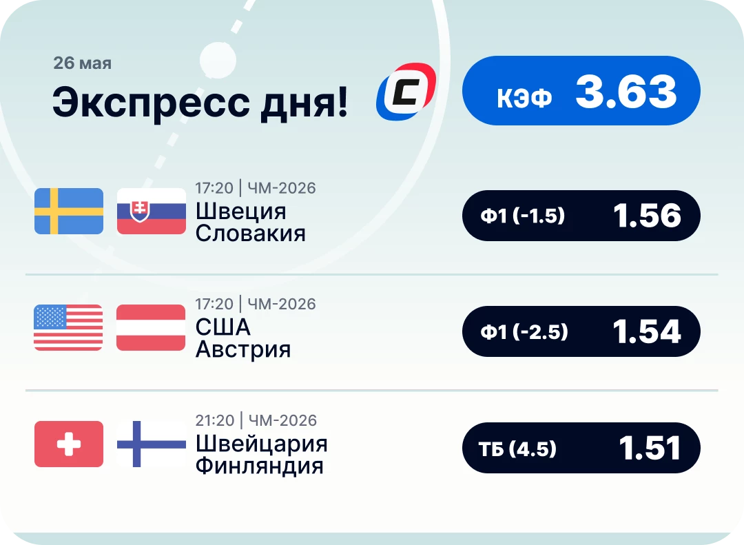 Хоккейный экспресс дня Хоккейный экспресс дня на 26 мая