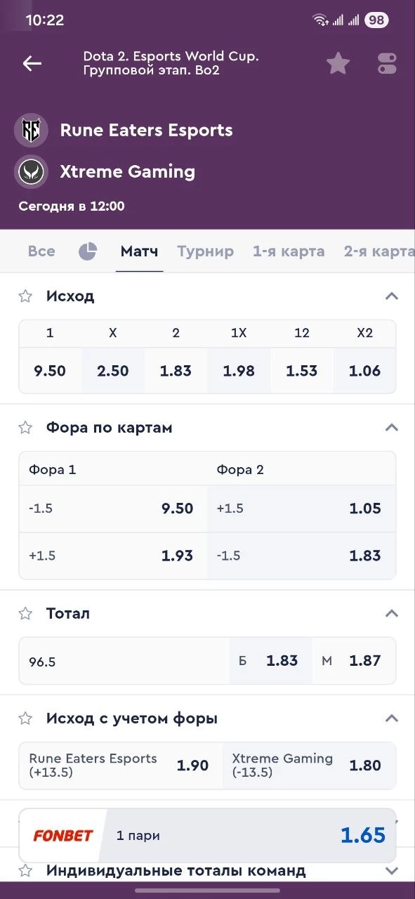 Что такое фора по картам 1.5 в Dota 2 Что такое фора по картам 1.5 в Dota 2