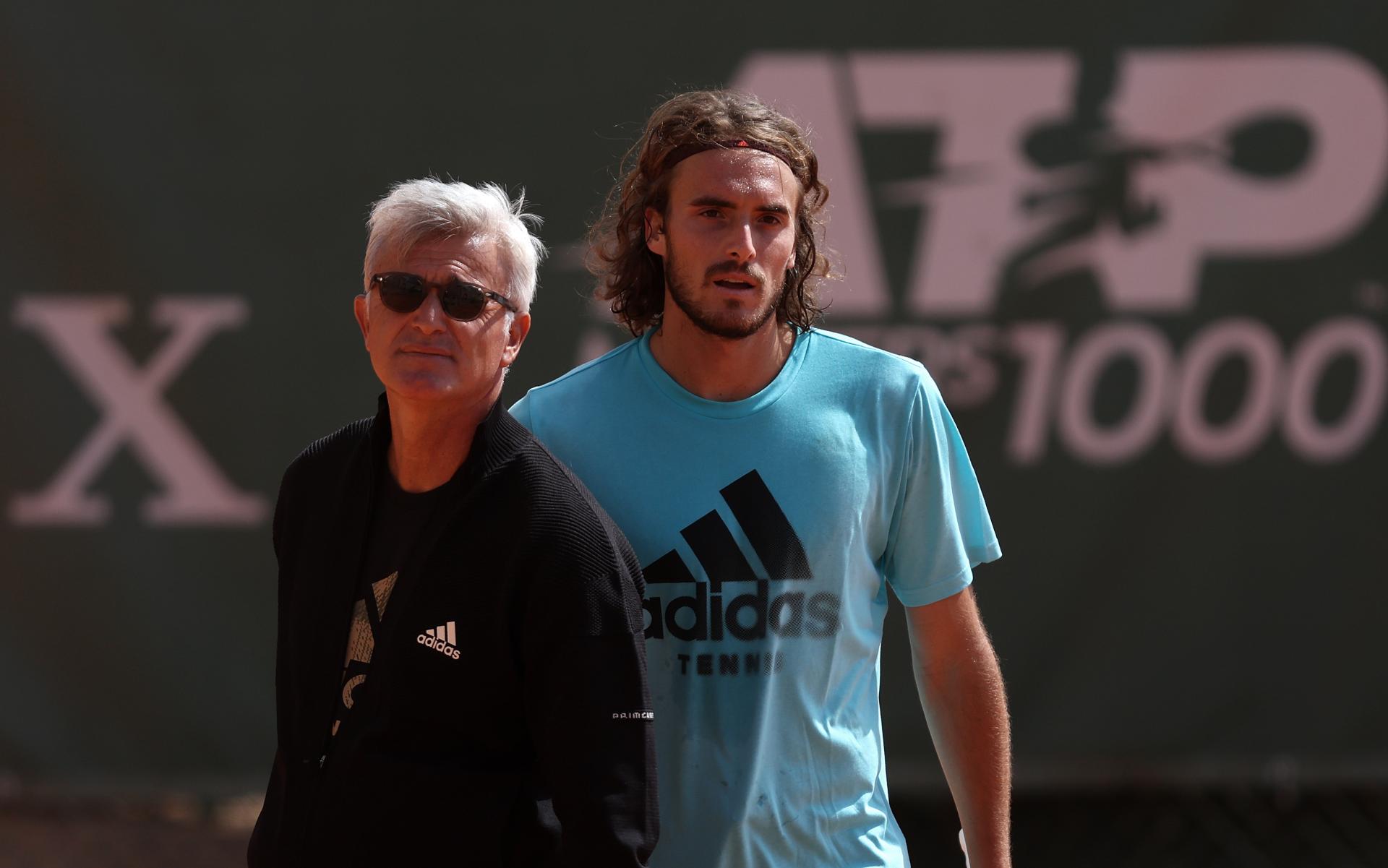 Стефанос Циципас и его отец Апостолос