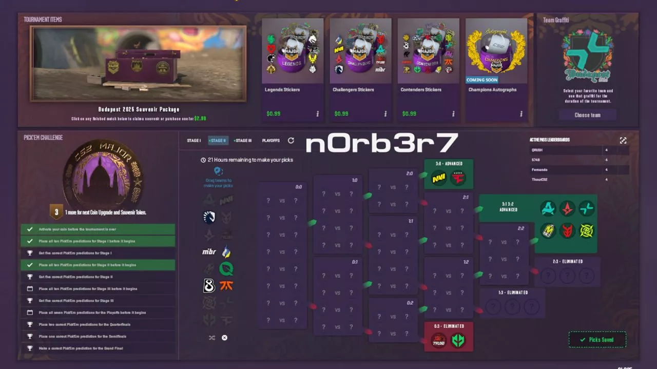 Pick’Em Challenge на второй этап мажора; title=