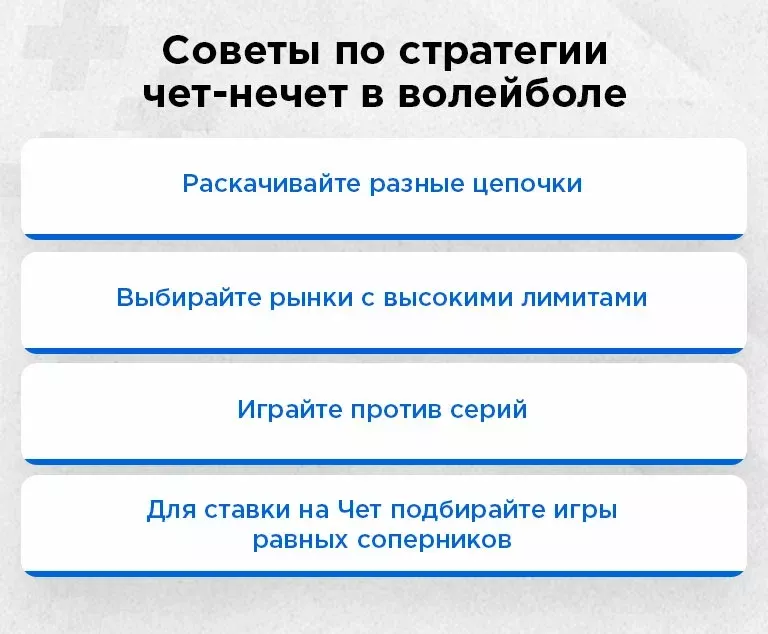 Стратегия чет-нечет в волейболе: что такое и как ставить