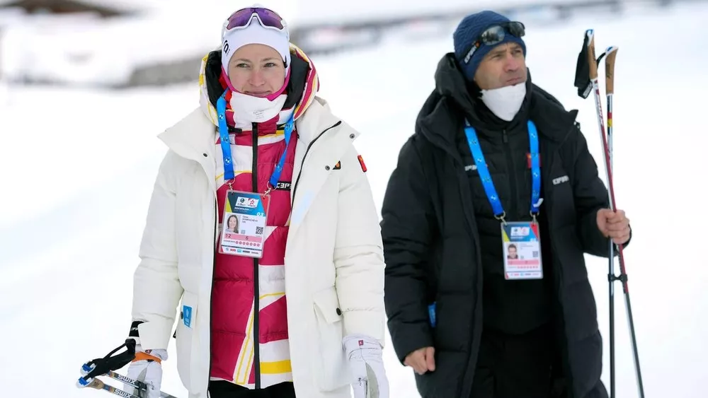 Бьорндален и Домрачева в Китае