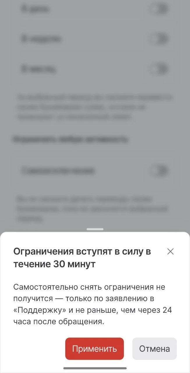 Самозапрет на пополнение в ЦУПИС