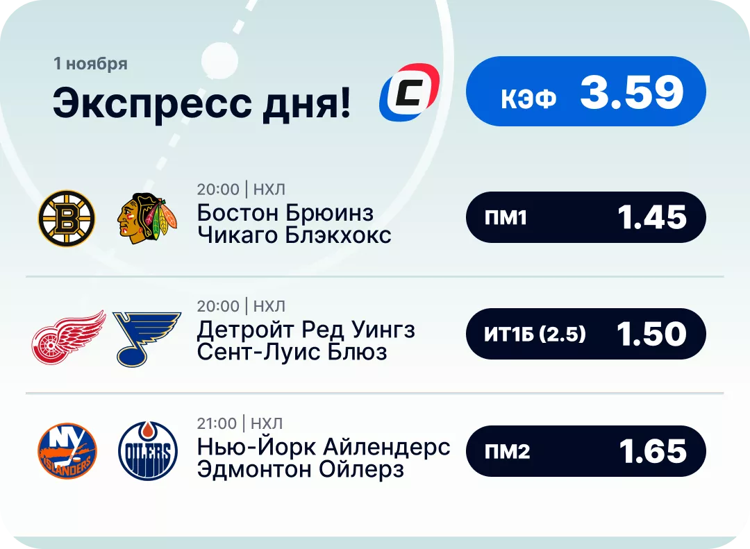 Хоккейный экспресс дня на 31 октября №3