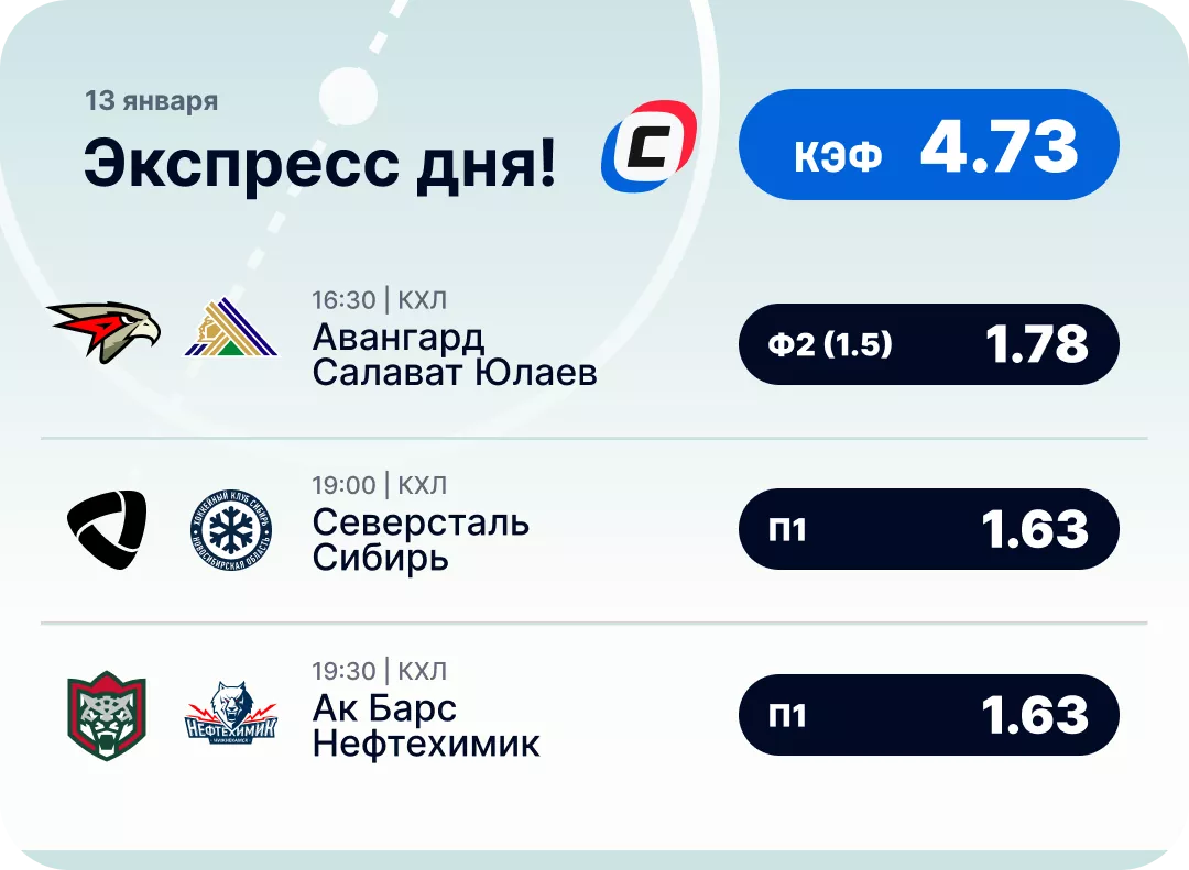 Хоккейный экспресс дня на 13 января