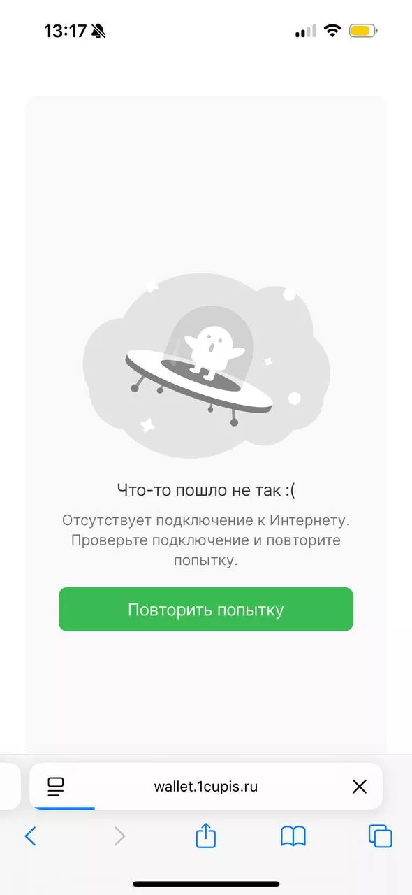 Не открывается сайт ЦУПИС