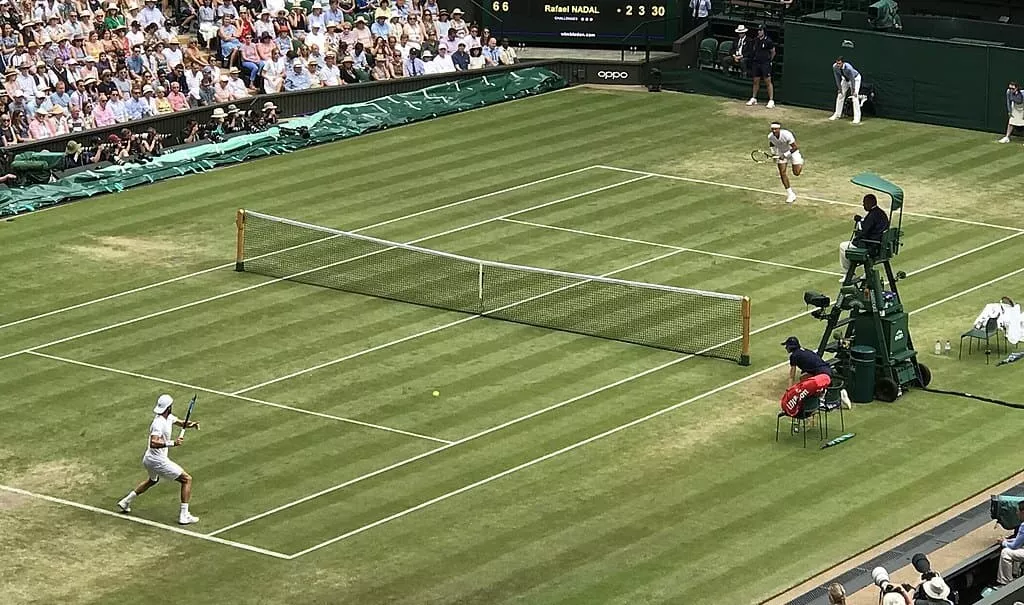 Покрытие кортов на Уимблдонском турнире