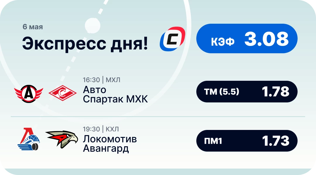 Хоккейный экспресс дня на 6 мая