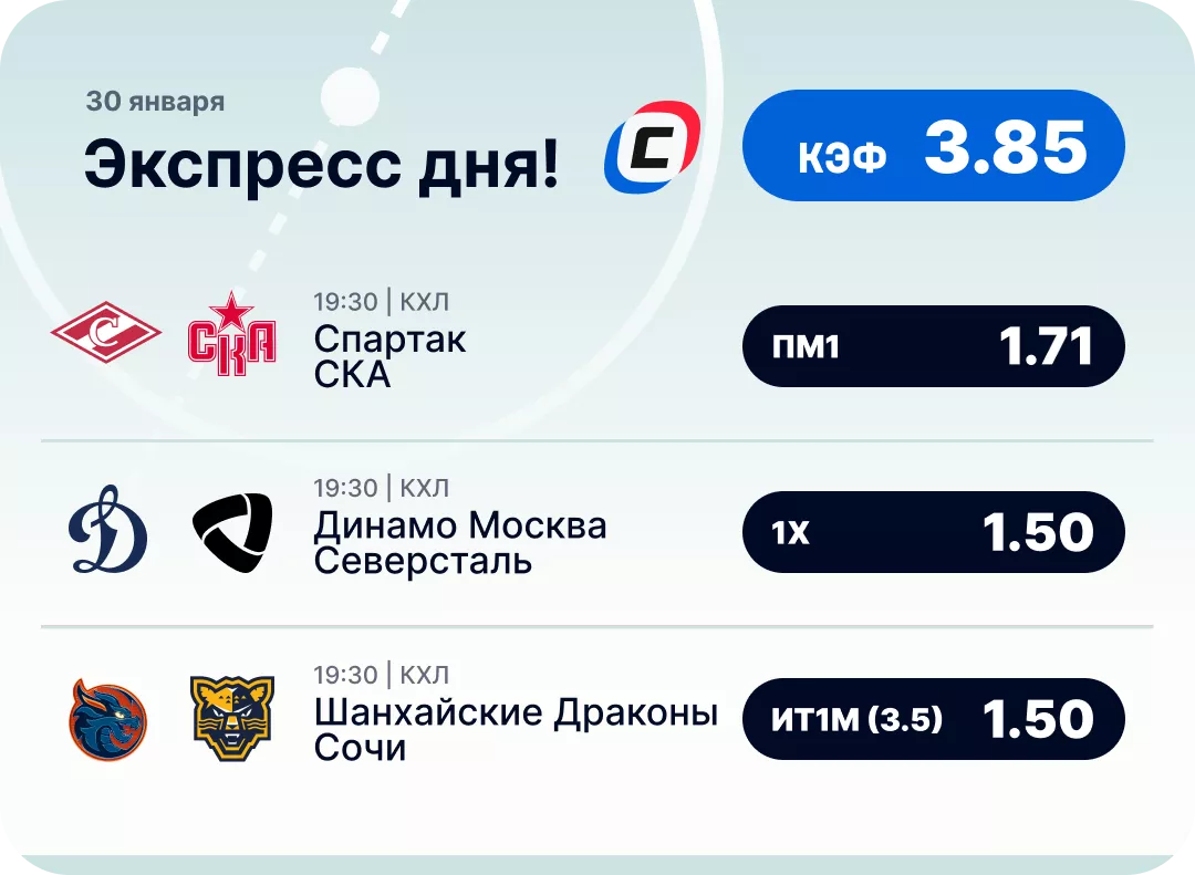 Хоккейный экспресс дня на 30 января