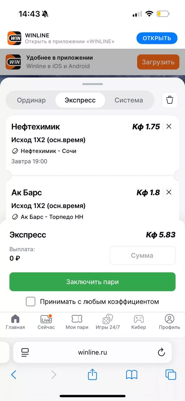 Маржа в экспрессах