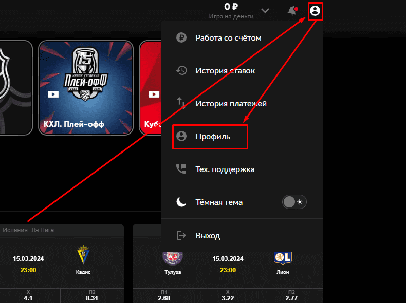 Вход в личный кабинет БетБум