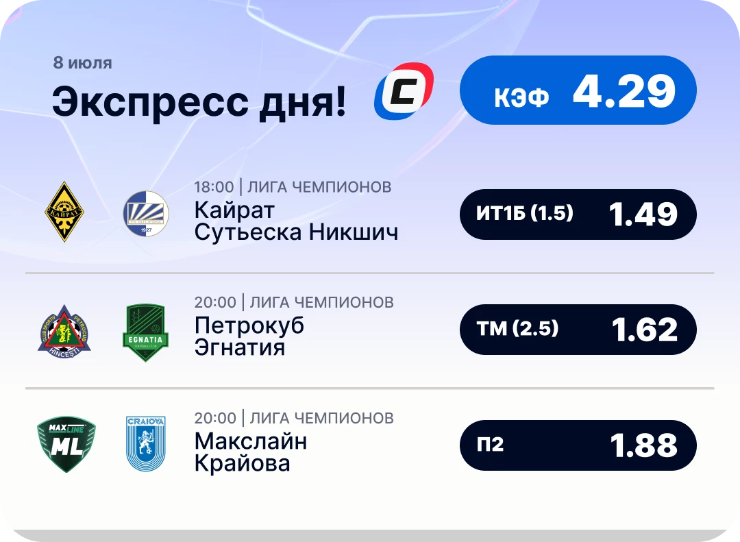Пресс дня 8 июля на Лигу чемпионов