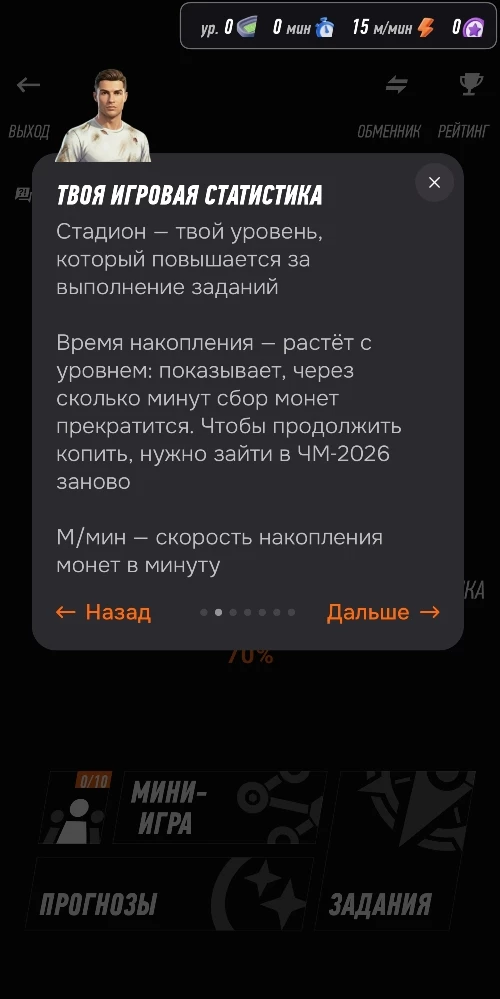 Стадионы в игре Чемпионат Мира в БК Винлайн