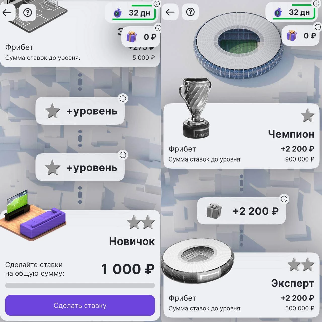 Программа лояльности Лига Ставок