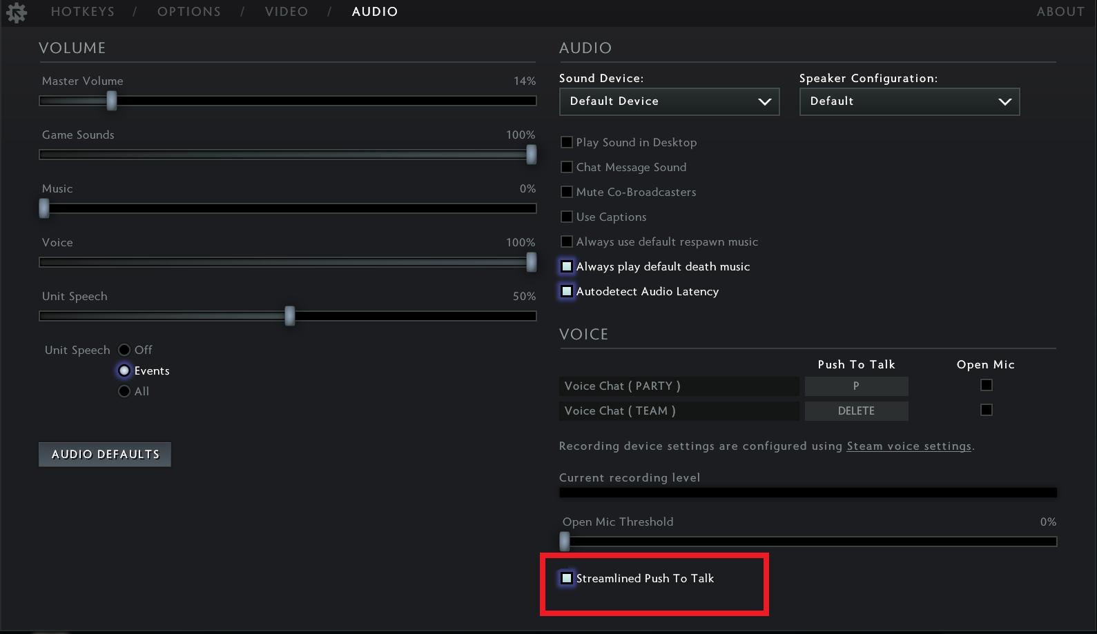 Как настроить голосовой чат в Dota 2