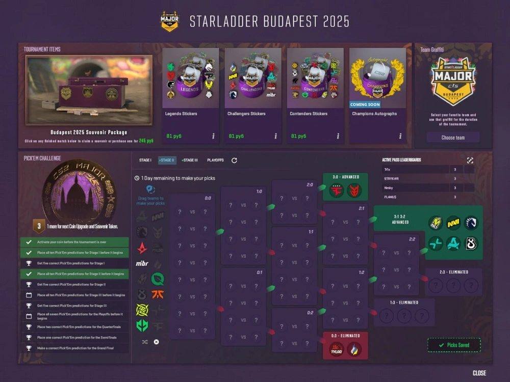 Прогноз на второй этап мажора