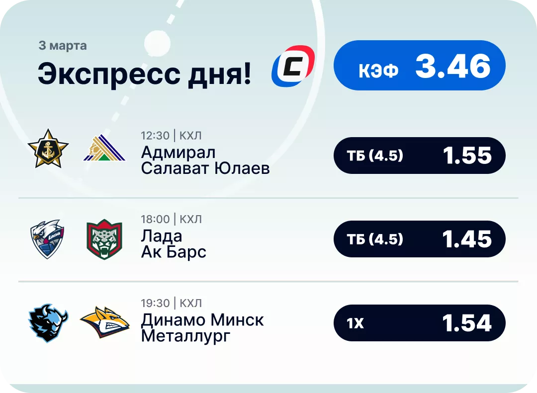 Хоккейный экспресс дня на 3 марта №1