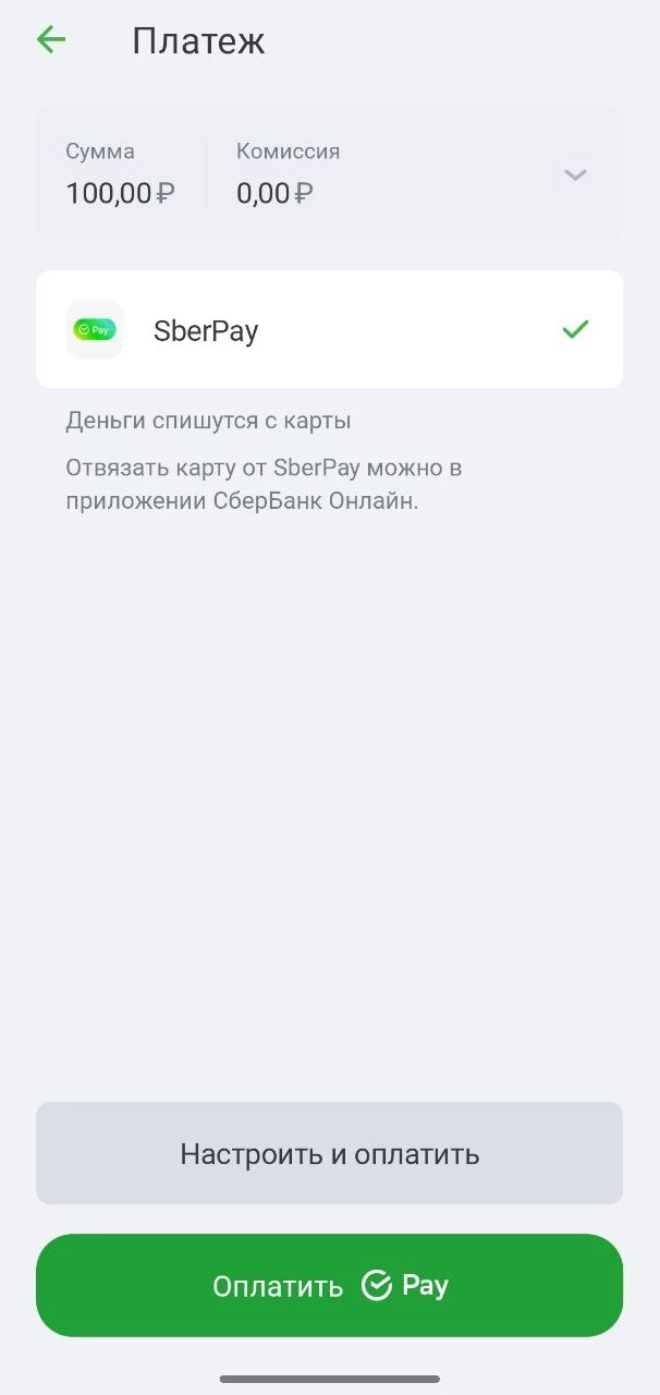 Как пополнить ЦУПИС через SberPay