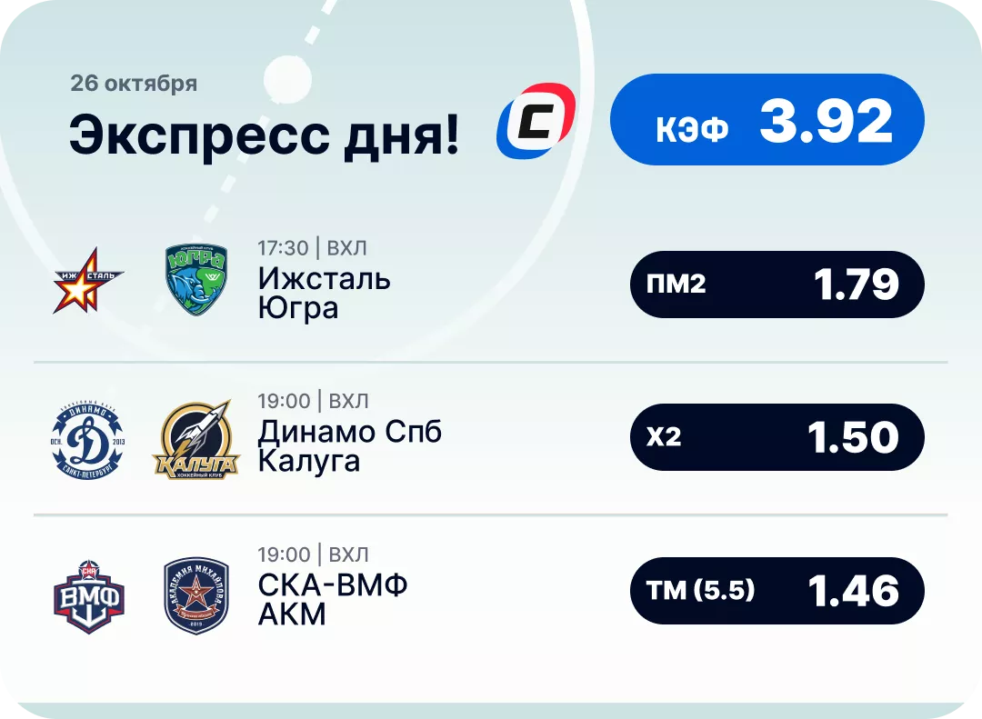 Хоккейный экспресс дня на 25 октября №3
