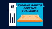 Сколько длится перерыв в гандболе