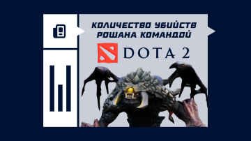 Количество убийств Рошана в Дота 2