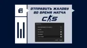 Как отправить жалобу на игрока во время матча в CS2