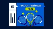 Что значит тотал геймов (19.5) в теннисе