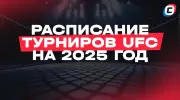 Расписание турниров UFC в 2025 году: календарь, карды и главные бои