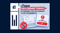 «Пари несовместимо» в ставках: что это значит и как исправить