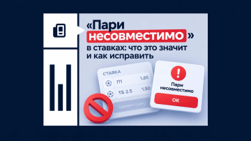 Пари несовместимо в ставках Пари несовместимо в ставках