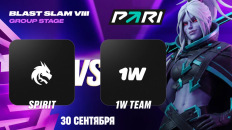 PARI: Team Spirit считается фаворитом встречи с 1W Team