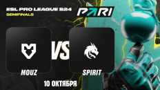 PARI считает Team Spirit фаворитом полуфинала против MOUZ