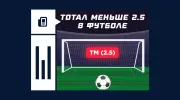 Что значит тотал меньше 2.5 (ТМ 2.5) в футболе