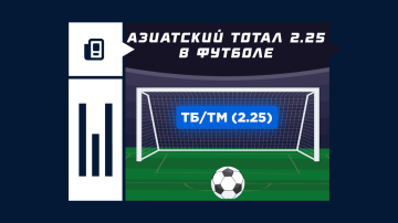 Азиатский тотал 2.25 в футболе Азиатский тотал 2.25 в футболе