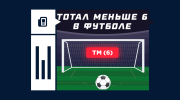 Что значит ставка на тотал меньше 6 в футболе